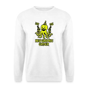 New Graphic Order Krake - Unisex Pullover - Weiß - Vorne