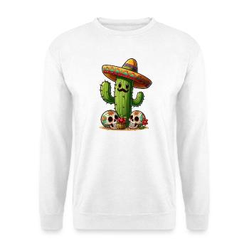 Funny cactus from Mexico - Unisex Sweatshirt - white - Front