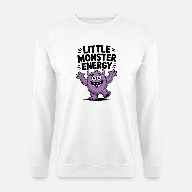 Kleine Monster-Energie - Unisex Pullover - Weiß