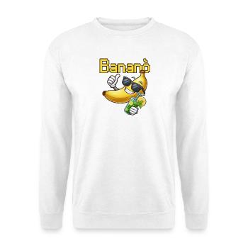 Banana Fun Sun with Glasses - Unisex Sweatshirt - white - Front