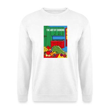 The Art Of Cooking Illustration - Unisex Sweatshirt - white - Front