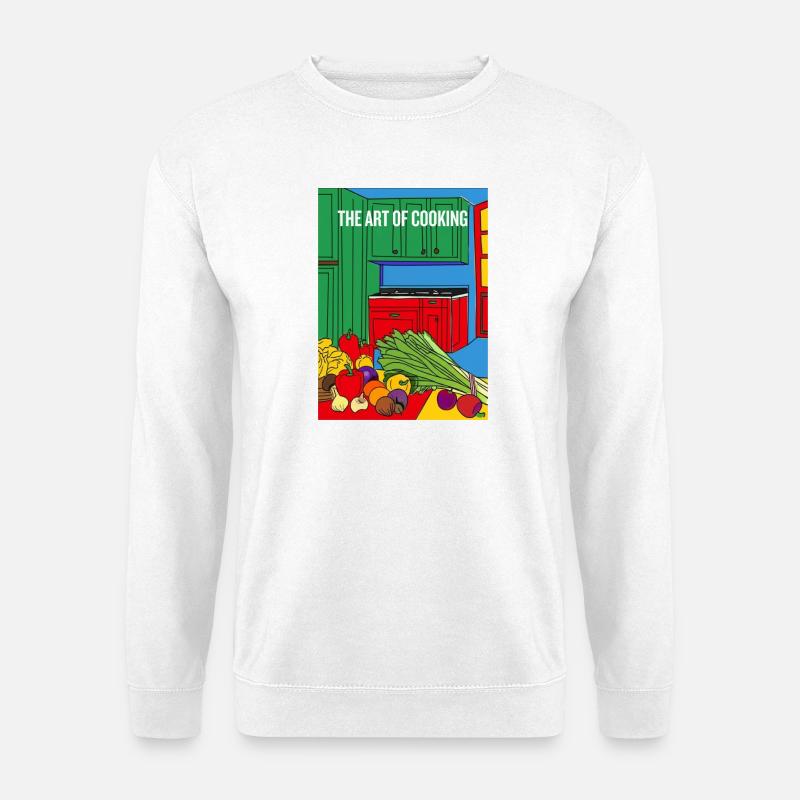 The Art Of Cooking Illustration - Unisex Pullover - Weiß