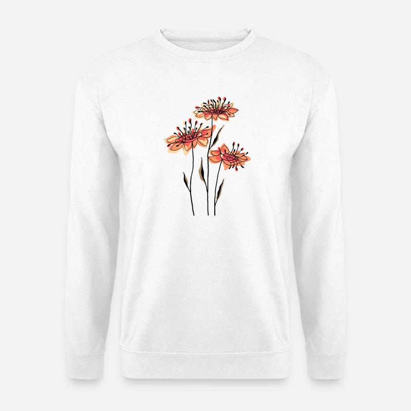 Blumen - Unisex Pullover - Weiß