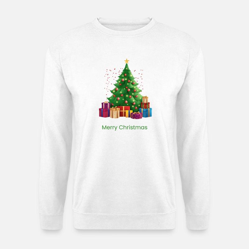 Merry_Christmas_-1- - Unisex Sweatshirt - white