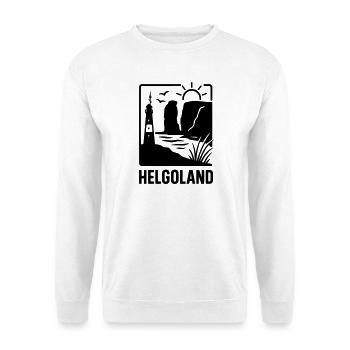 Helgoland Silhouette - Unisex Pullover - Weiß - Vorne