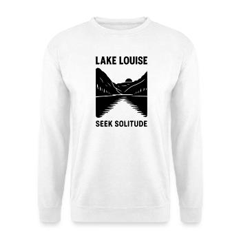 lake louise silhouette - Unisex Pullover - Weiß - Vorne