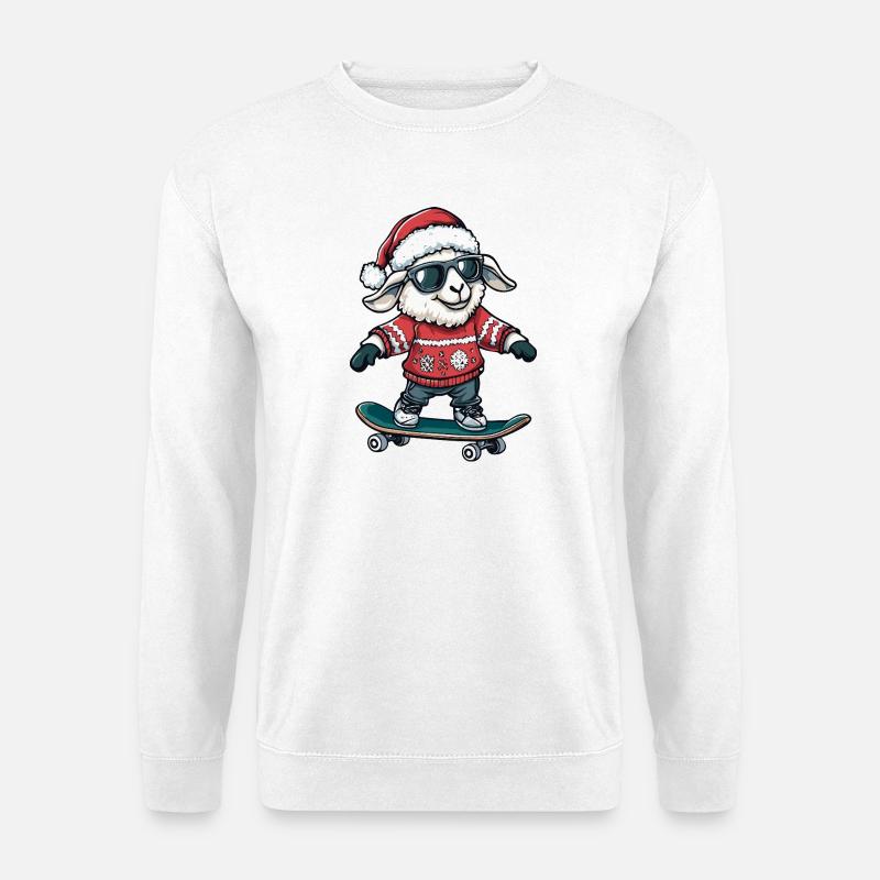 Schaf Weihnachten Lustig - Unisex Pullover - Weiß