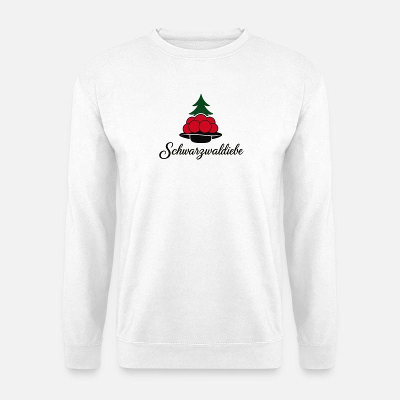 Schwarzwalddiebe Waldbeeren Christbaum - Unisex Pullover - Weiß