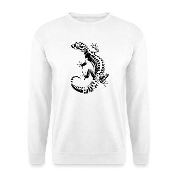 Leopardgecko - Unisex Pullover - Weiß - Vorne