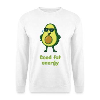 Pouvoir de l’avocat - Bon dessin animé d’énergie grasse - Sweat-shirt Unisexe - blanc - Devant