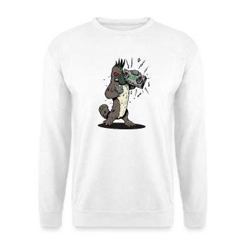 Platypus with Boombox - Unisex Sweatshirt - white - Front