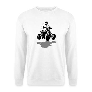 quad - Sweat-shirt Unisexe - blanc - Devant