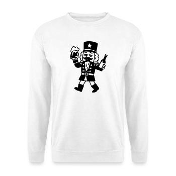 mulled wine alcohol christmas time nutcracker - Unisex Sweatshirt - white - Front
