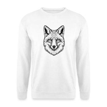 Fuchs - Unisex Pullover - Weiß - Vorne