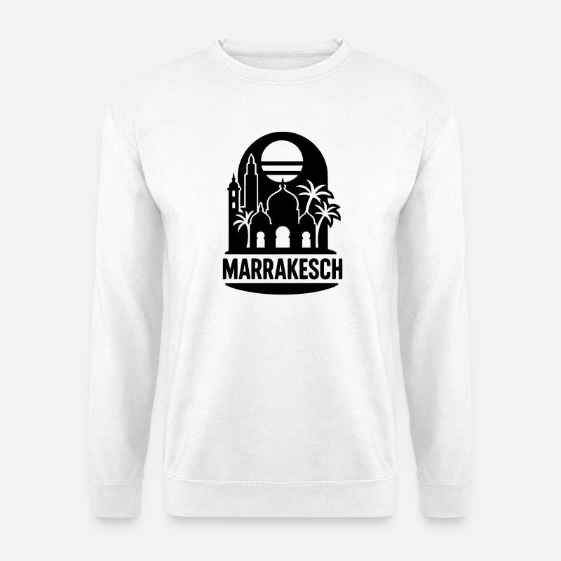 marrakesch silhouette - Unisex Pullover - Weiß