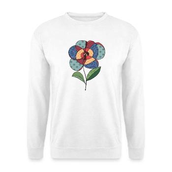 Blume - Unisex Pullover - Weiß - Vorne