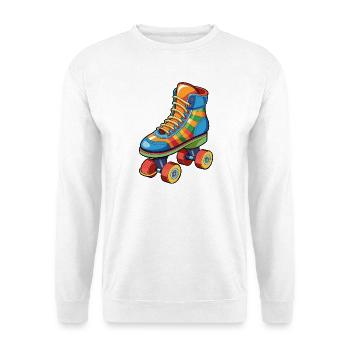 Rollschuh - Unisex Pullover - Weiß - Vorne