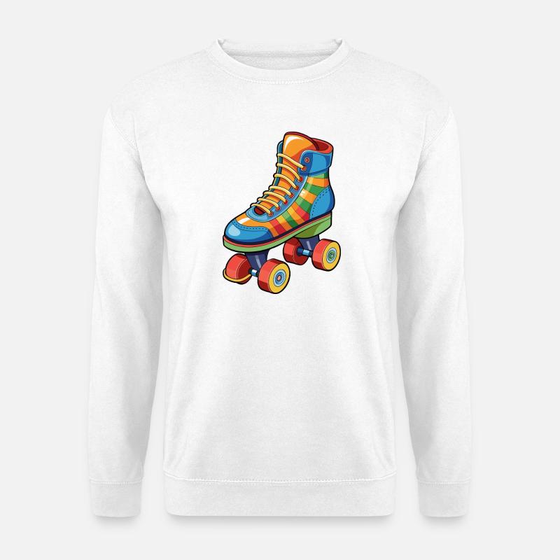 Roller skate - Unisex Sweatshirt - white