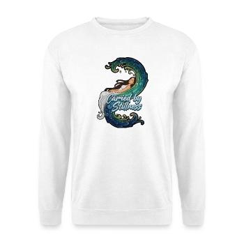 Porté par l’immobilité, allongé - Sweat-shirt Unisexe - blanc - Devant
