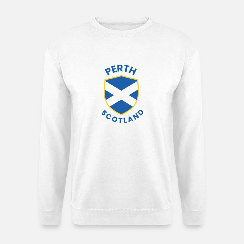 Blason du blason de Perth, Écosse - Sweat-shirt Unisexe - blanc