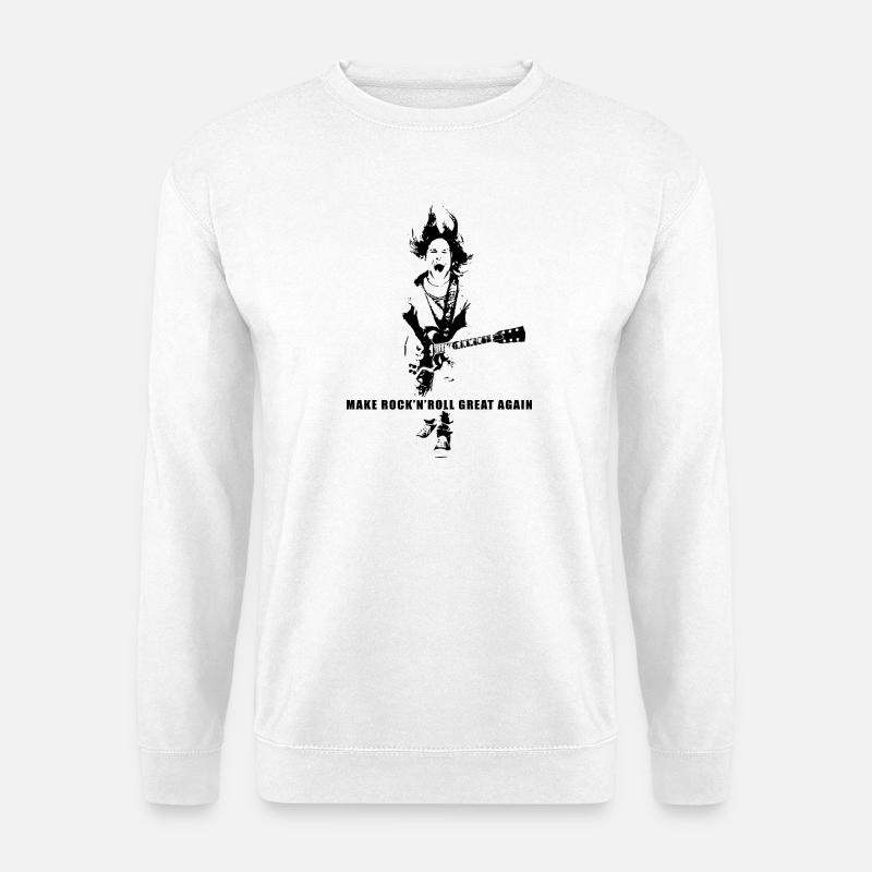 Mach Rock'n'Roll wieder großartig - Unisex Pullover - Weiß