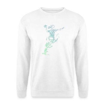 Handball Power Handball Design fuer Frauen - Unisex Pullover - Weiß - Vorne