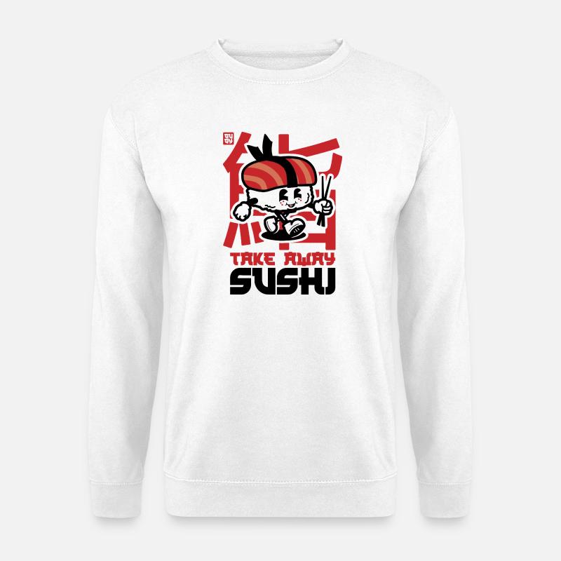 take away sushi - Unisex Pullover - Weiß