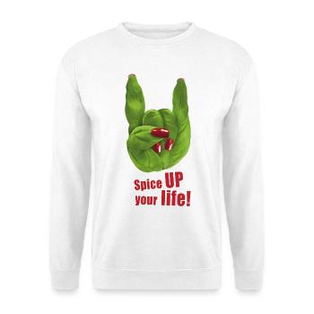 Spice UP your life - Basil - Rock 'n' Roll - Unisex Sweatshirt - white - Front