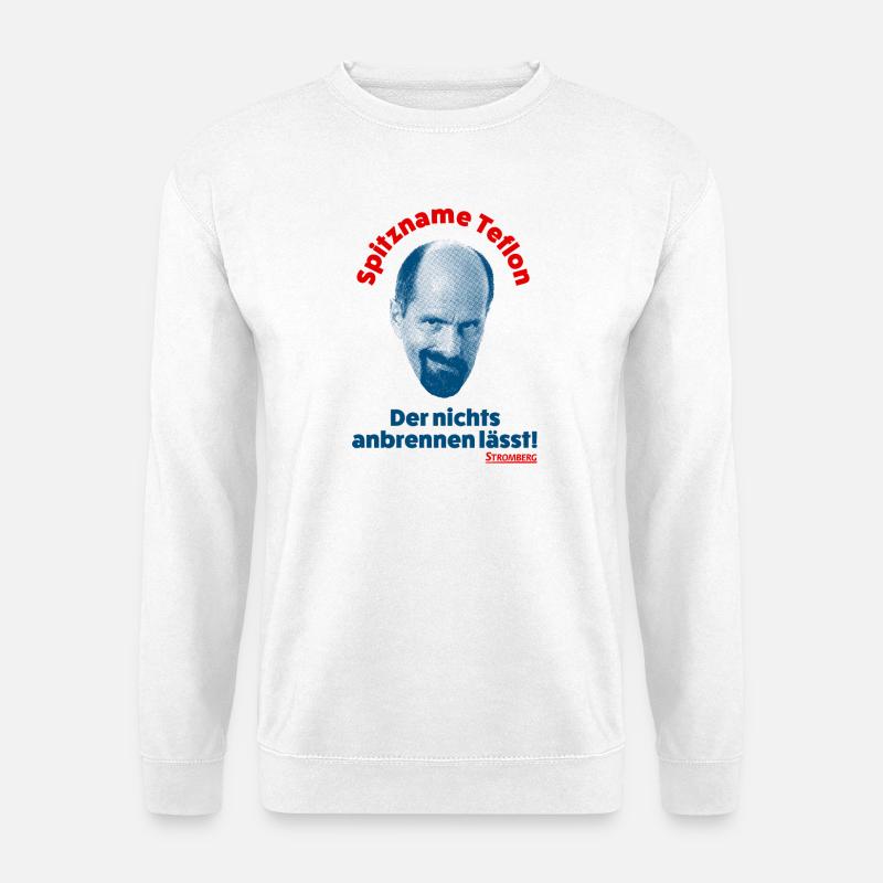 Stromberg Spitzname Teflon Mit Spruch - Unisex Pullover - Weiß