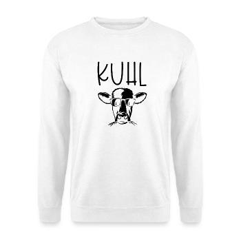 Kuhl Kuh Bauer Landwirtschaft - Unisex Pullover - Weiß - Vorne