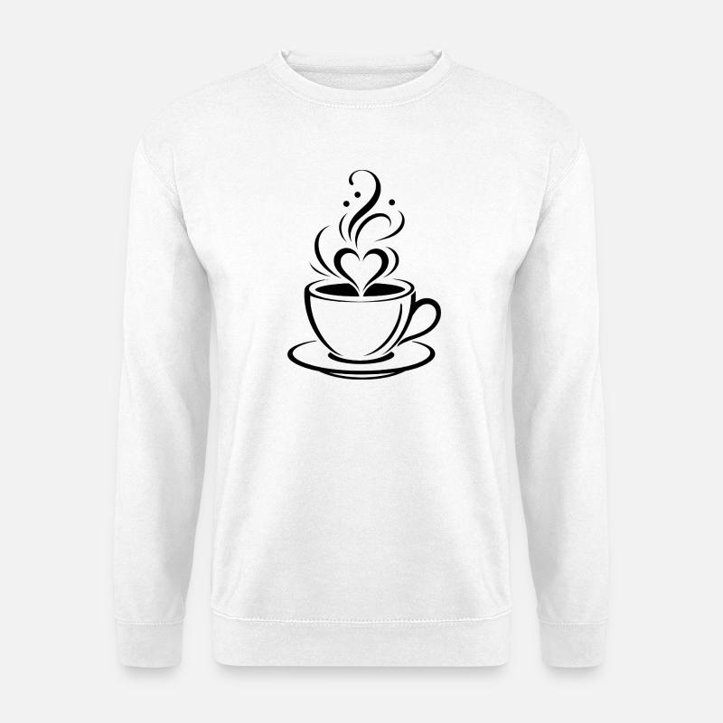 Coffee Heart - Unisex Sweatshirt - white