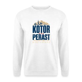 Souvenir de voyage de Kotor Perast au Monténégro pour Visito - Sweat-shirt Unisexe - blanc - Devant
