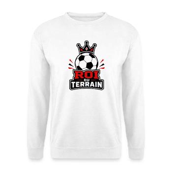 Roi du Terrain - Football Champion - Sweat-shirt Unisexe - blanc - Devant