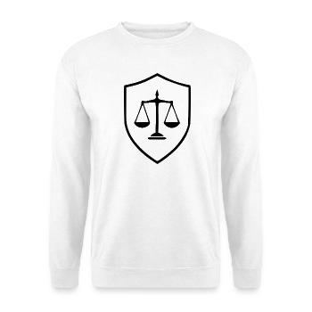 Avocat Droit Droit Avocat Balance Droit Judiciaire - Sweat-shirt Unisexe - blanc - Devant