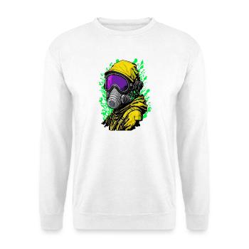 Gas Mask - Unisex Sweatshirt - white - Front