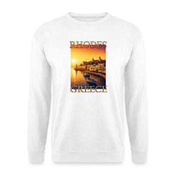 Greece Rhodes Sunset Holiday - Unisex Sweatshirt - white - Front