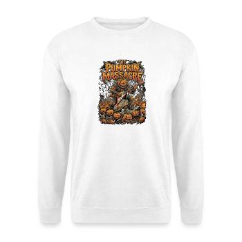 Heavy Metal Pumpkin Halloween - Unisex Sweatshirt - white - Front