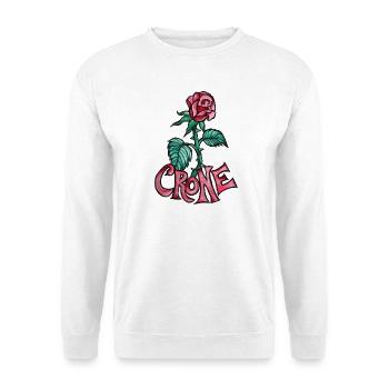 Crone Rose Tattoo - Unisex Pullover - Weiß - Vorne