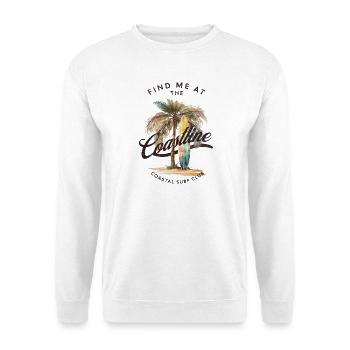 Find me at the coastline - Unisex Pullover - Weiß - Vorne