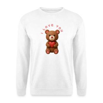 I LOVE YOU - Unisex Pullover - Weiß - Vorne