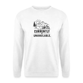 Bergbike Momentan Ausverkauft - Unisex Pullover - Weiß - Vorne