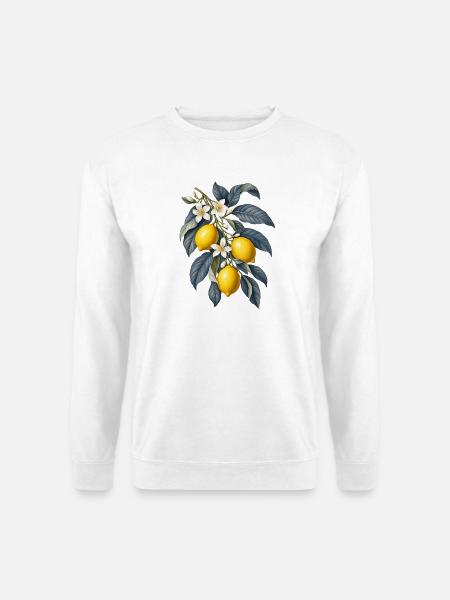 Zitrone - Unisex Pullover - Weiß