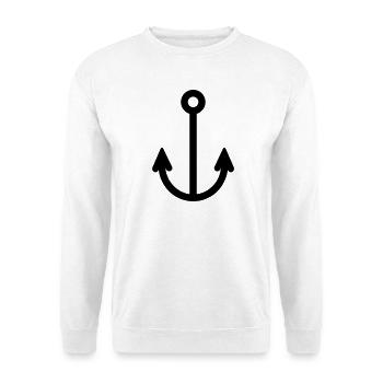 Boat Gaff Nautical Tool - Unisex Pullover - Weiß - Vorne - Alina (178cm) & Michal (187cm)