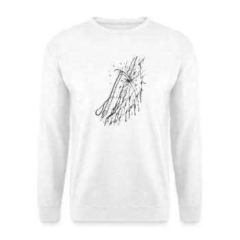 Eisklettern - Unisex Pullover - Weiß - Vorne - Alina (178cm) & Michal (187cm)