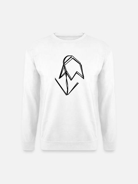 Schneeglöckchen handgezeichnet - Unisex Pullover - Weiß