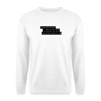 Romantic Geek Design for Developer: Loop i - Unisex Sweatshirt - white - Front