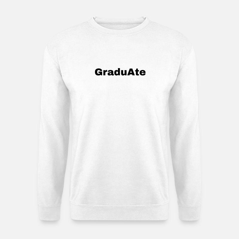 GraduAte - Statement - Unisex Pullover - Weiß