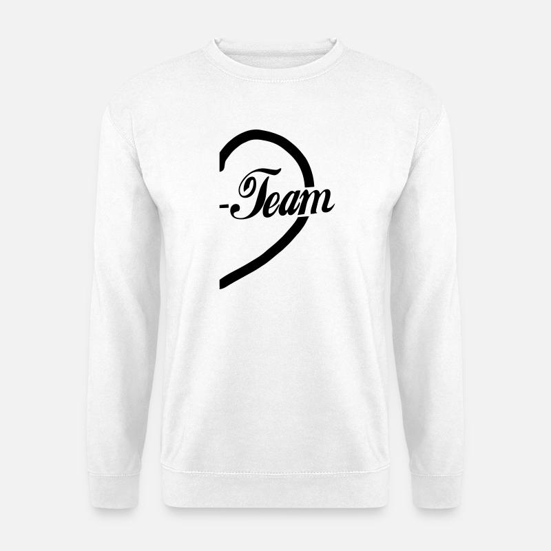 Team-Herz - Unisex Pullover - Weiß