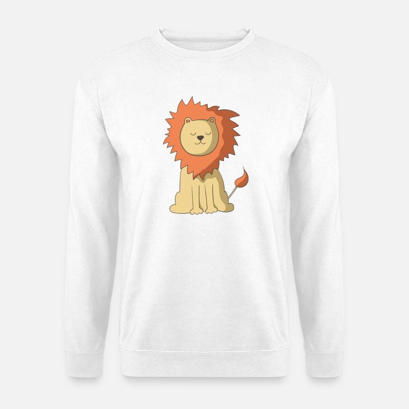 Löwe - Unisex Pullover - Weiß