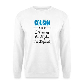 Onkel / Tante / Vetter / Cousin / Kusine - Unisex Pullover - Weiß - Vorne